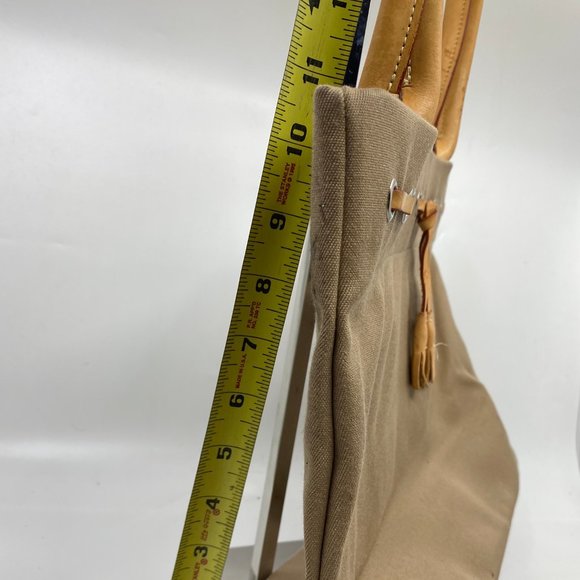 Dooney & Bourke XL Size Tan Nylon Shoulder Bag - Picture 6 of 11